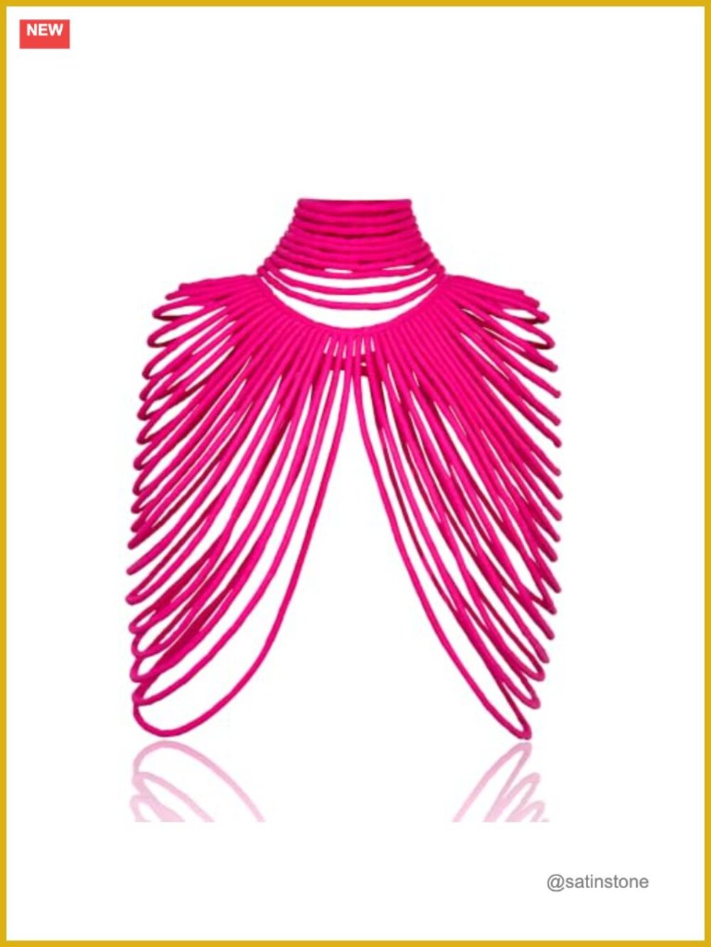African Ankara Shawl Necklace Set Cotton Handmade Tribal Statement